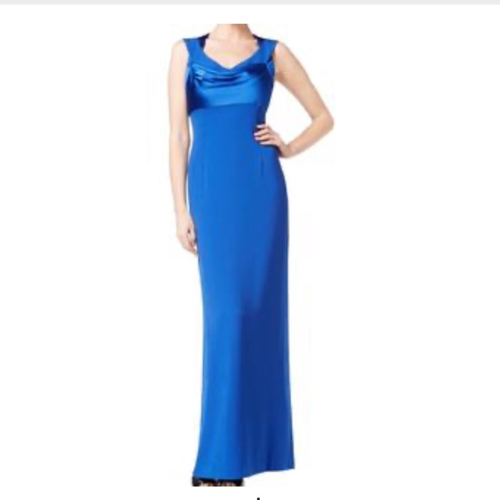 Calvin Klein full length gown cross back 6 66M
